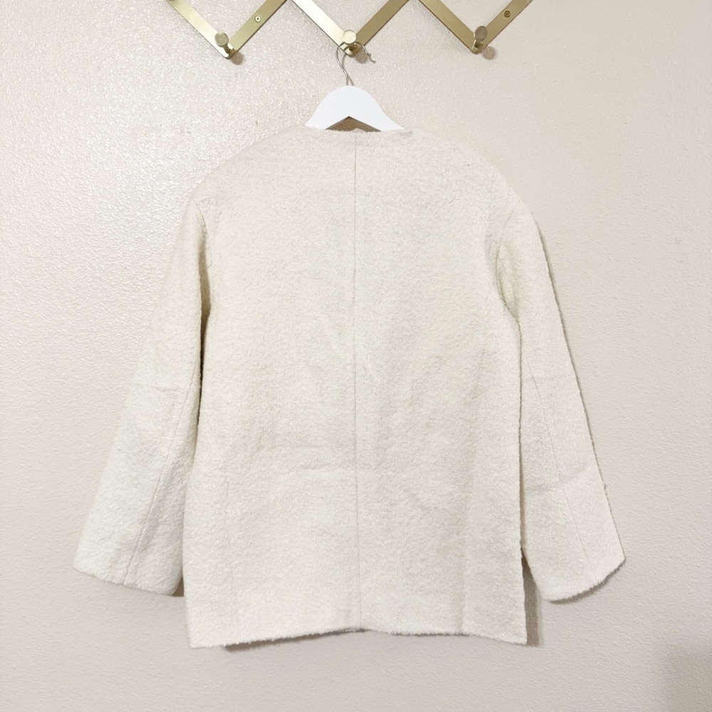 ASTR Maidy Tweed Boucle Textured Blazer Coat in Cream Revolve size small $240 - Picture 11 of 14